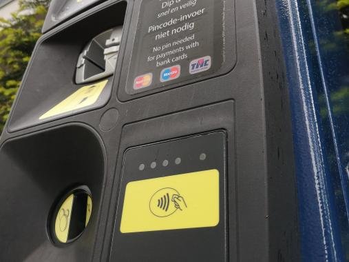 parkeerautomaat contactloos betalen