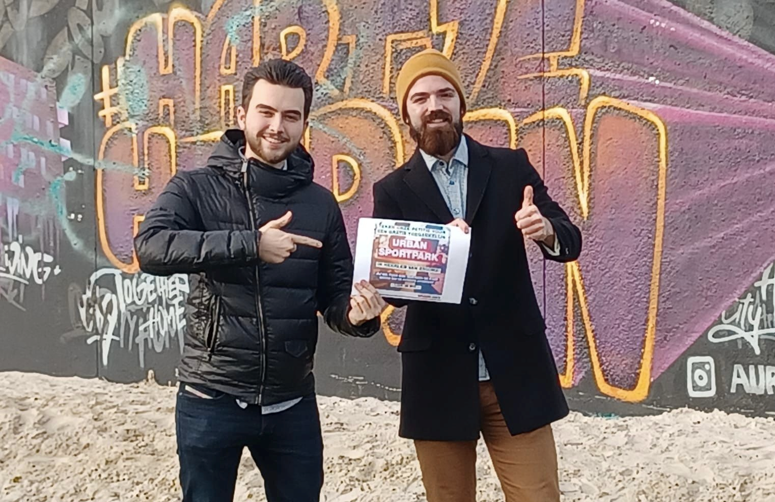 Tahir Nefjodov en Bram Dammiaans Foto GroenLinks Parkstad