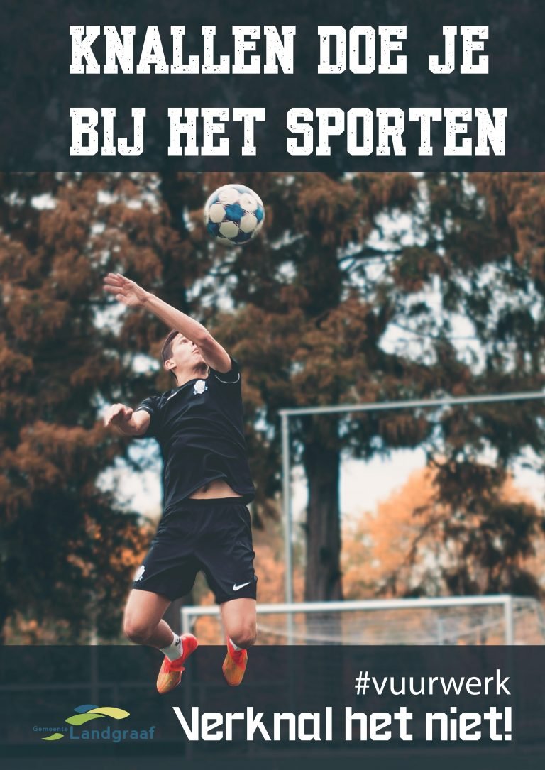 Knallen doe je bij het sporten