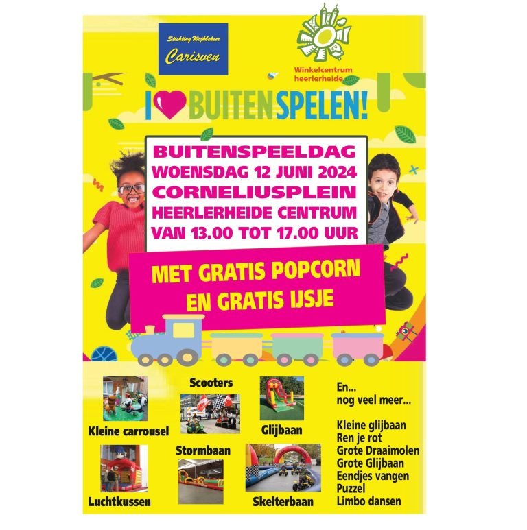 Afbeelding buitenspeeldag 12 juni in Heerlerheide