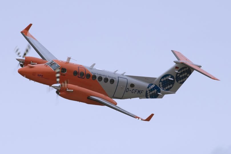 Kalibratievluchten voor NAVO vliegbasis Geilenkirchen