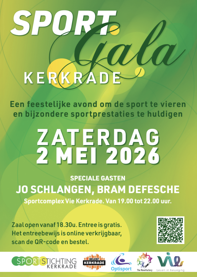 Sportgala Kerkrade in sportcomplex Vie met sporters en gasten