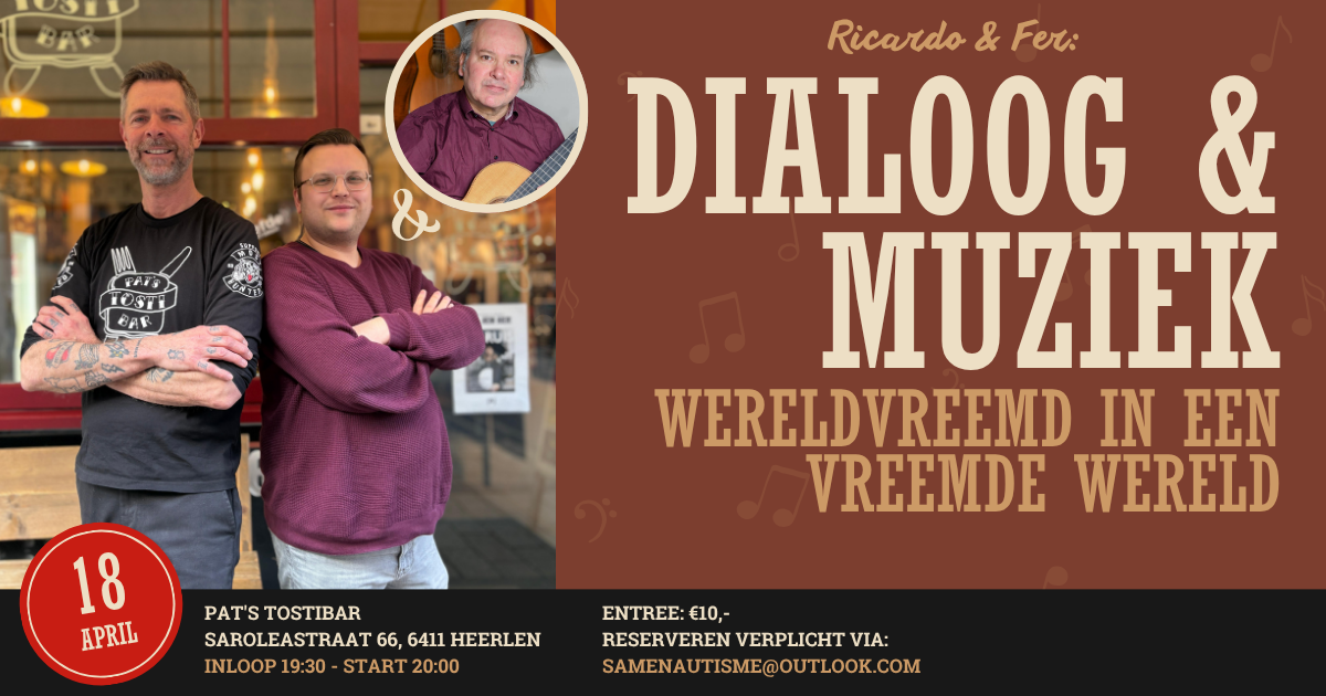 Intieme muziek- en poëzieavond over autisme en mentale gezondheid in Schimmert