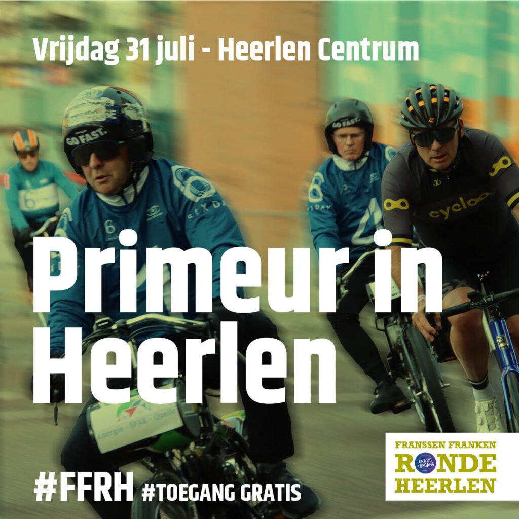 Wielerprimeur in Heerlen: Leontien van Moorsel en Marianne Timmer tussen de mannen