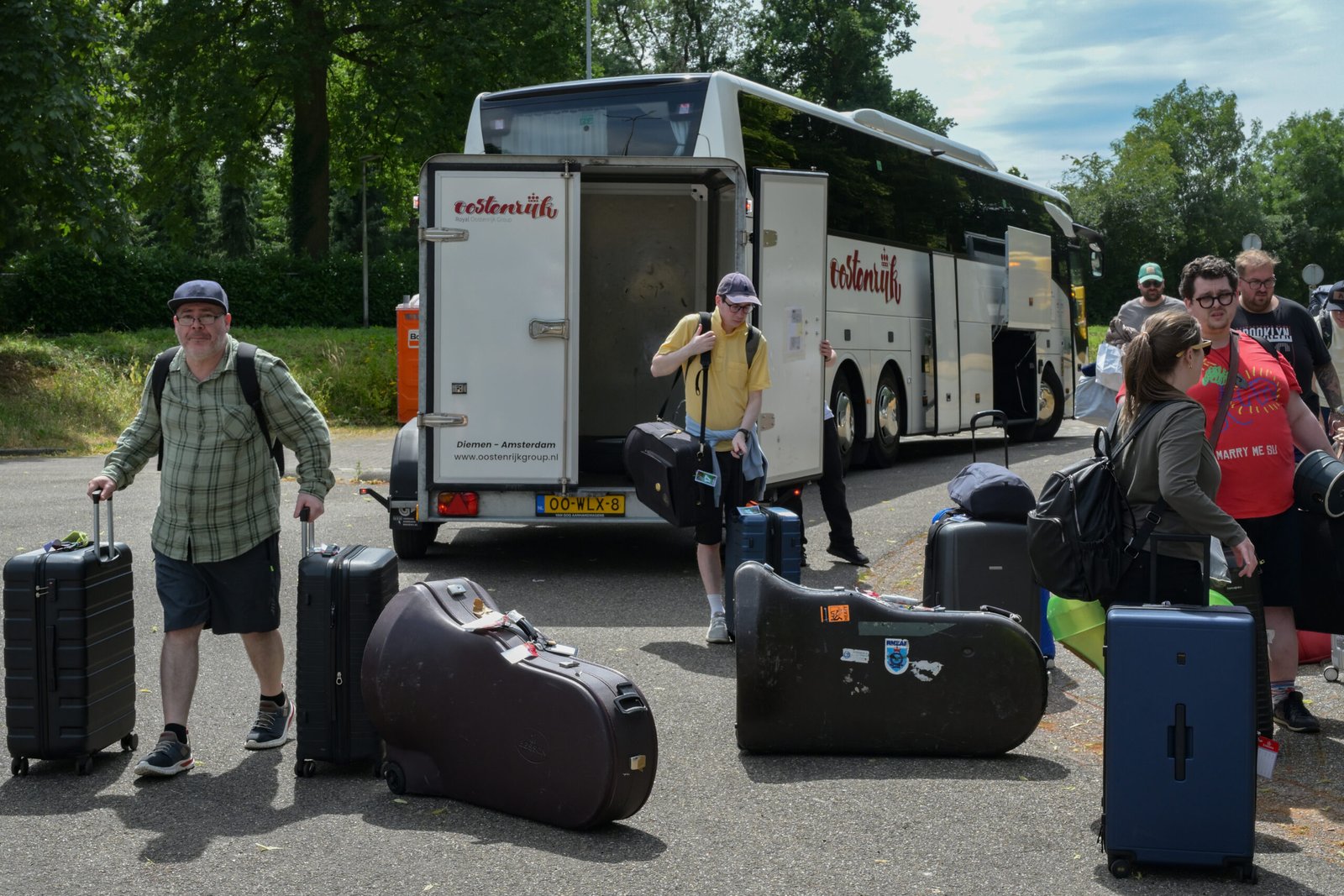 Wellington Brass Band arriveert in Kerkrade voor WMC-optreden in de Rodahal